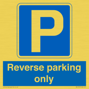 Reverse parking only